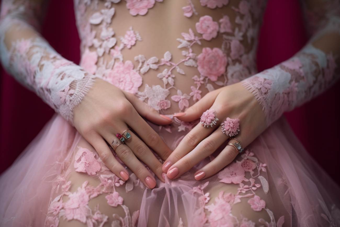 Paznokcie do różowej sukienki